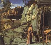 Giovanni Bellini st.francis in ecstasy Spain oil painting artist